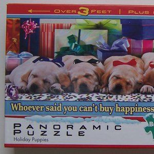 BUFFALO "Holiday Puppies" Christmas Jigsaw Puzzle